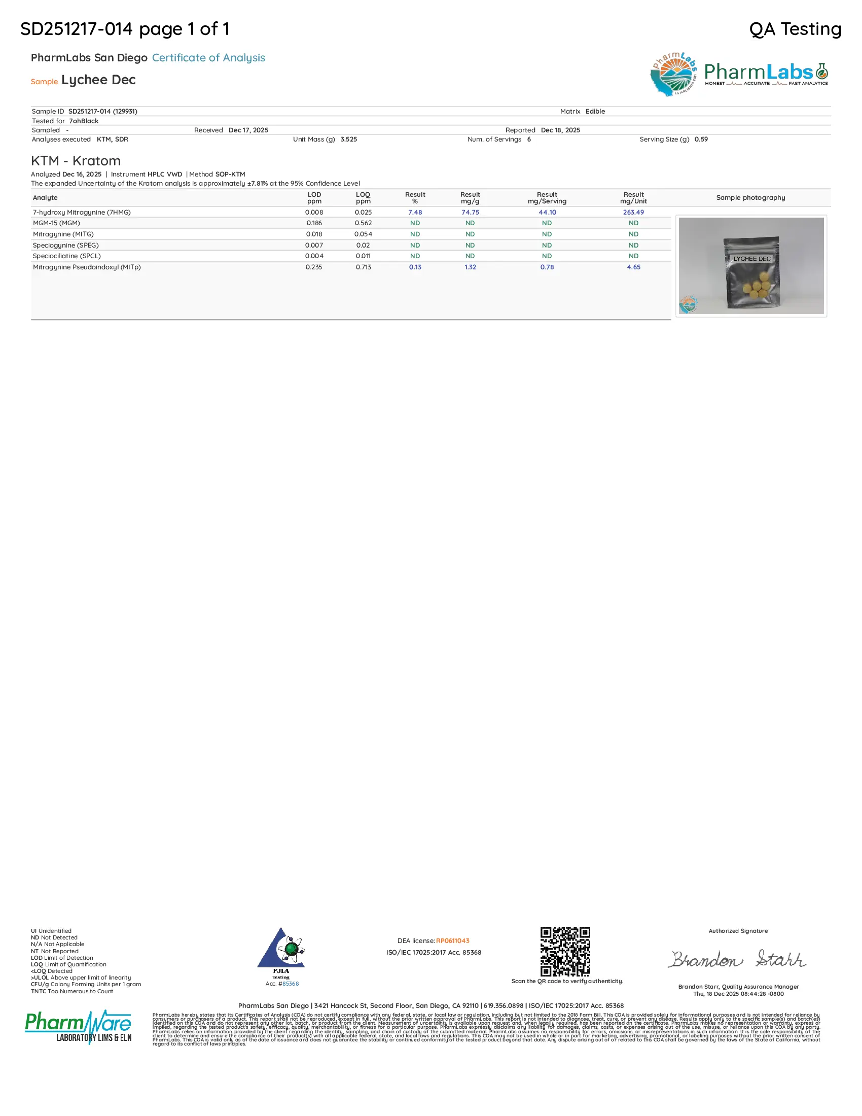 Lychee | 44.88mg Per Tablet BLACK